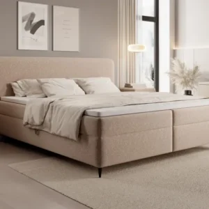 Boxspringbett Nea in Strukturstoff mit Stauraum