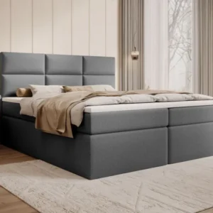 Boxspringbett Carito Bouclé mit USB und Stauraum