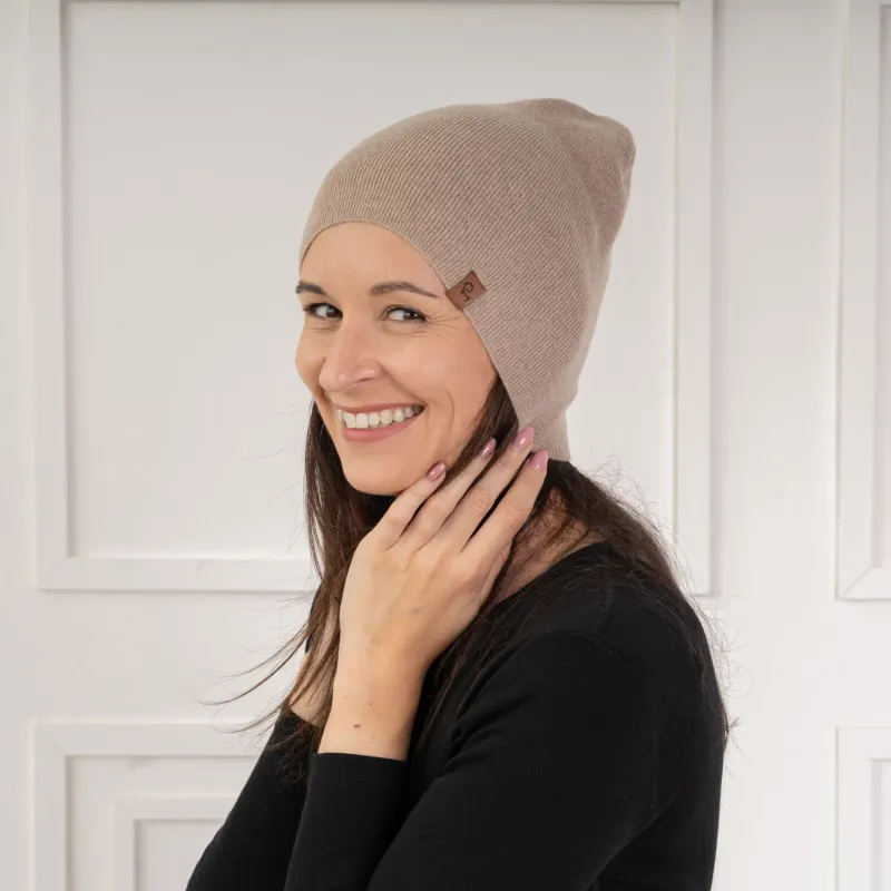 Women's Knit Beanie Merino & Cashmere