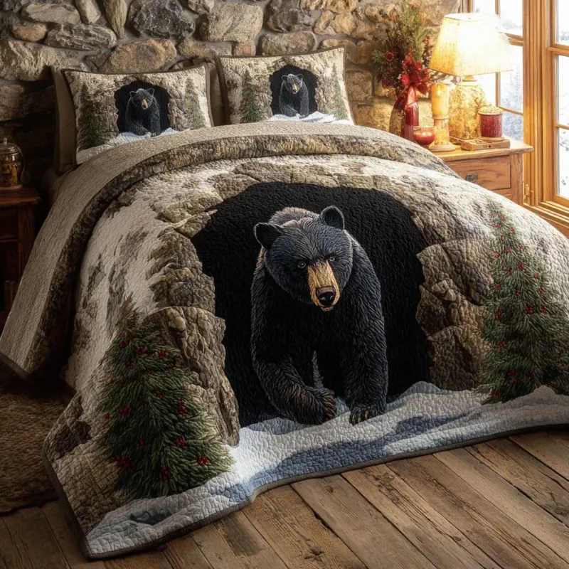 Bear Trails Bamboo Quilt Bedding Set