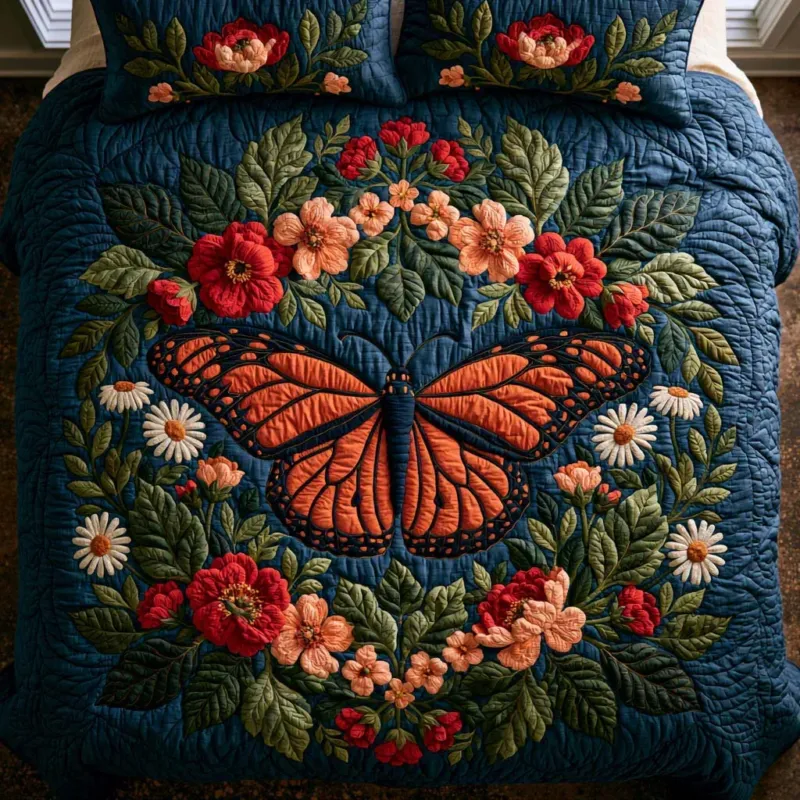 Butterfly Gentle Touch Bamboo Quilt Bedding Set