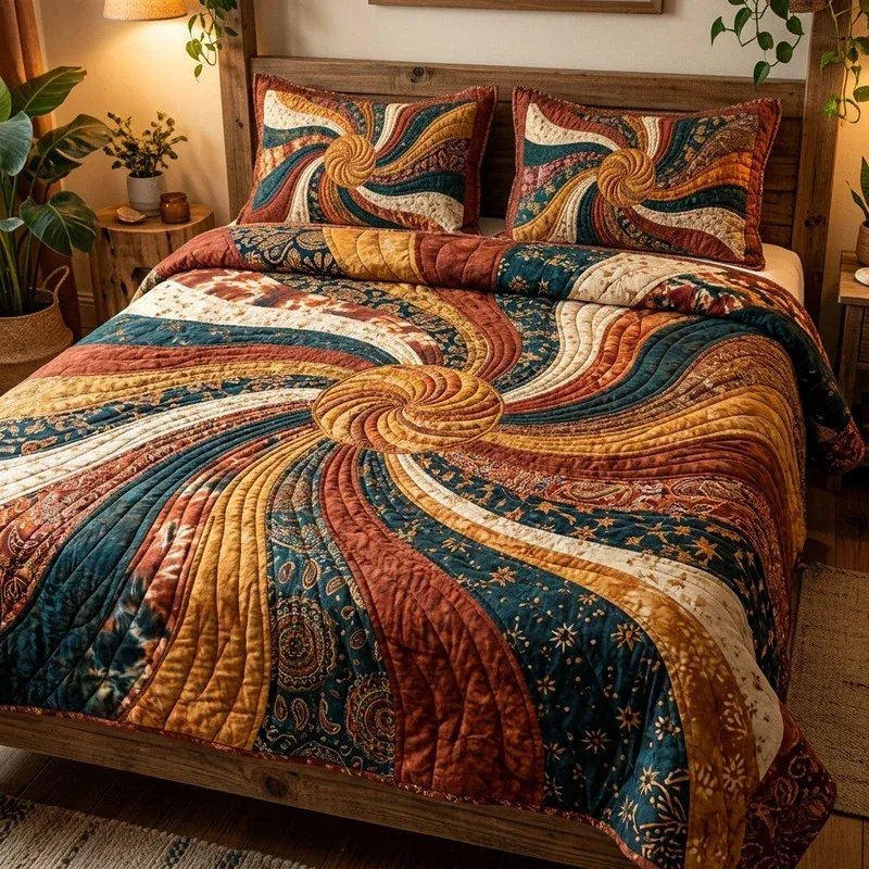 Celestial Chaos Bamboo Quilt Bedding Set