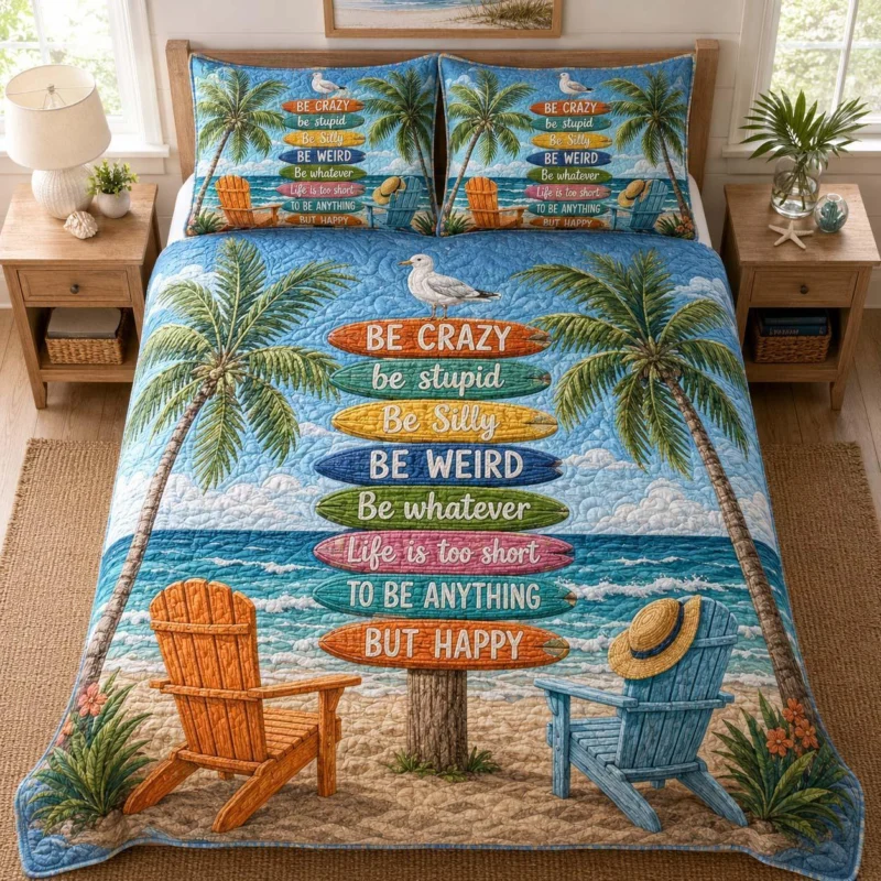 Coastal Memories Bamboo Quilt Bedding Set