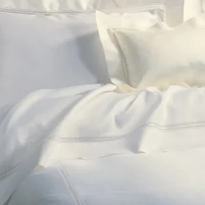 Sferra Diamante Lace Pillow Case in Color White