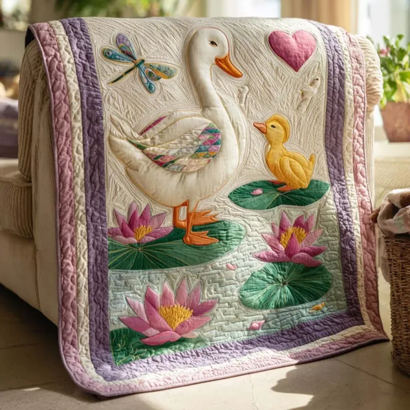 Dreamy Duck Escape Bamboo Quilt Blanket