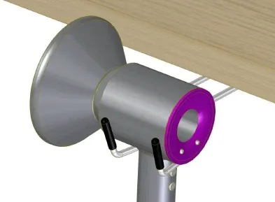 Kiela Fönhalter Untertischmontage Dyson AC-DY