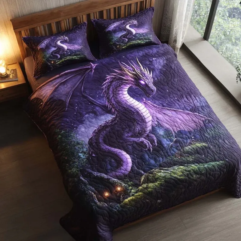 Eternal Dragon Soul Bamboo Quilt Bedding Set