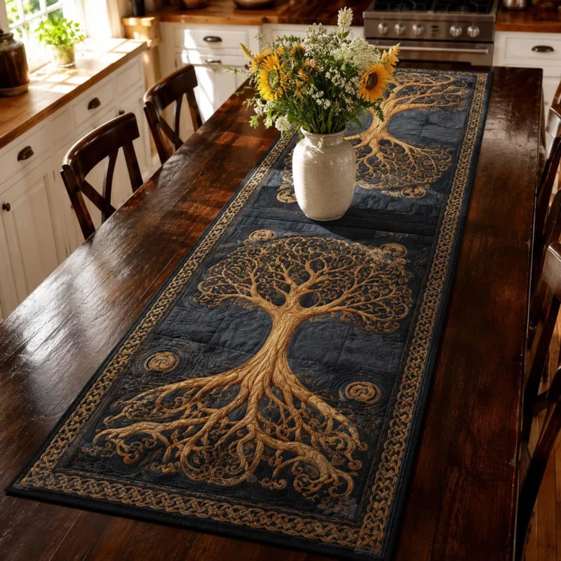 Eternal Roots Journey Quilt Table Runner