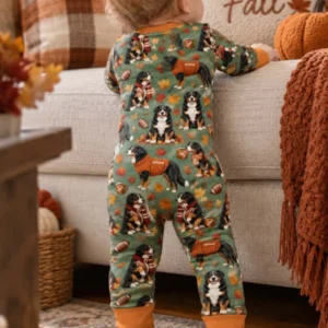 Fall Football Bernese Dogs Bamboo Convertible Zippy