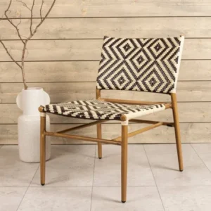 Gartenstuhl Carla - aus Rattan in Beige und Brauntönen