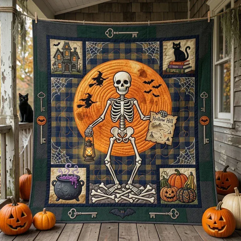 Haunted Key Sentinel Bamboo Quilt Blanket