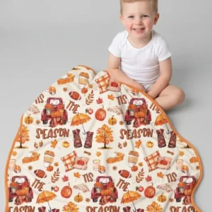 Fall Tis the Season Bamboo Blanket