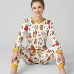 Best Daddy Bear Ever Family Matching Bamboo Women Pajama Set