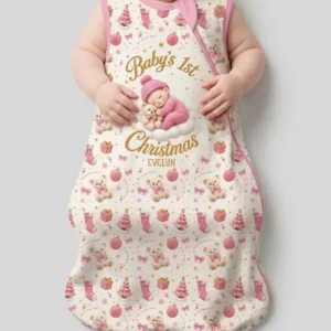 Baby First Christmas Bamboo Sleep Bag