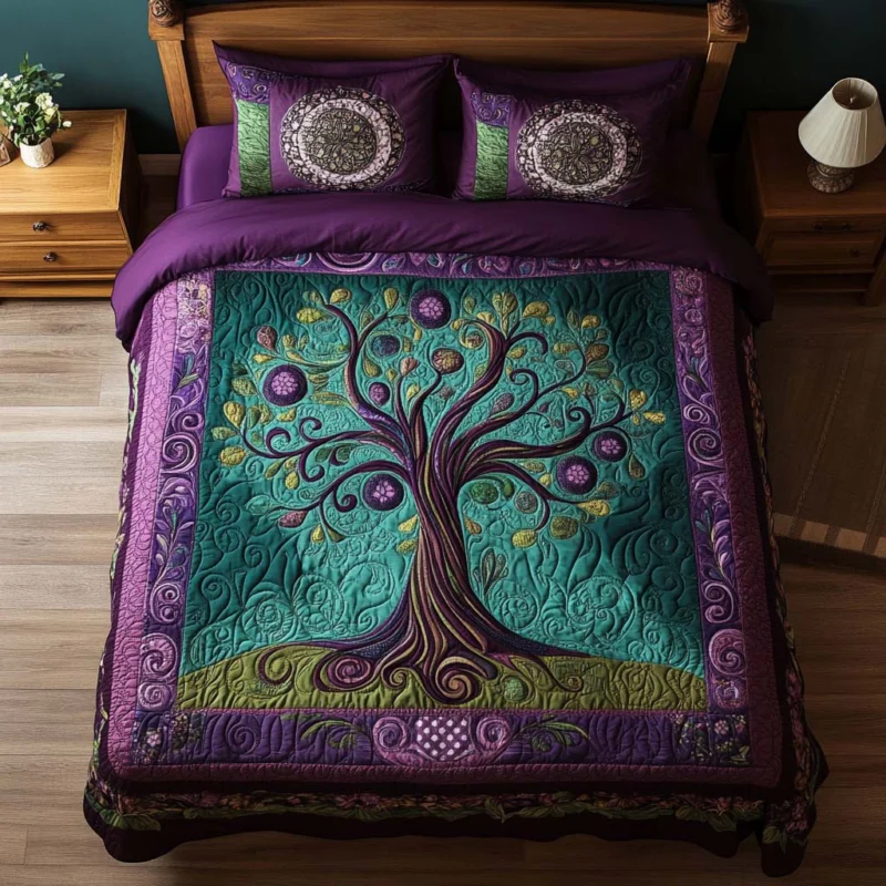 Living Harmony Tree Bamboo Quilt Bedding Set
