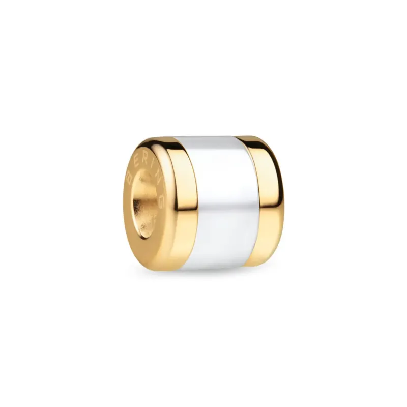 Anhänger aus Edelstahl von Bering Jewelry, gold/silber, zylindrische Form