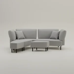 Outlet - Modulares Sofa Mike mit Schlaffunktion (Light-Grey)
