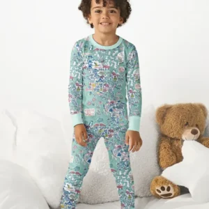 Hello World Wonders Bamboo Two Piece Long Sleeve Pajama Set
