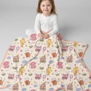 Retro Chasing Toy Bamboo Blanket