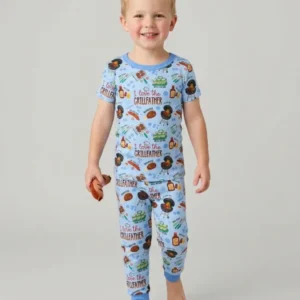 The Grill Father Family Matching Bamboo Two Piece Short Sleeve Pajama Set
