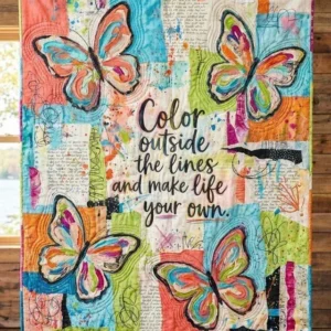 Make Life Your Own Bamboo Quilt Blanket