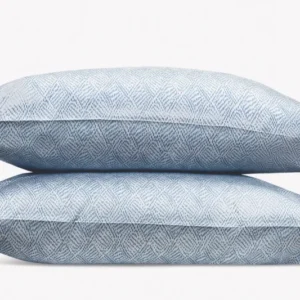 Matouk Duma Diamond Pillow Case in color sky