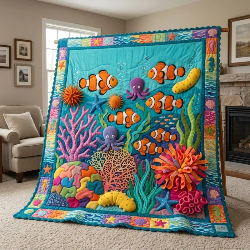 Ocean Explorers Crew Bamboo Quilt Blanket