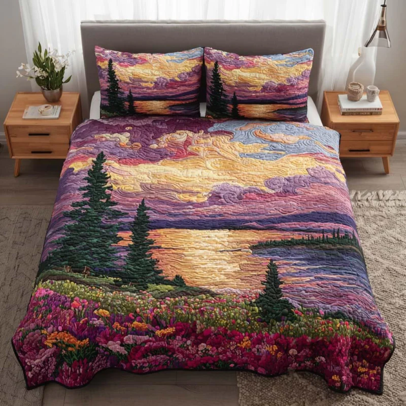 Pure Natural Beauty Bamboo Quilt Bedding Set