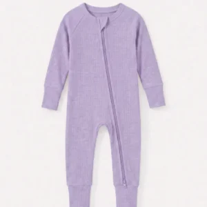 Lavender Ribbed Bamboo Convertible Zippy