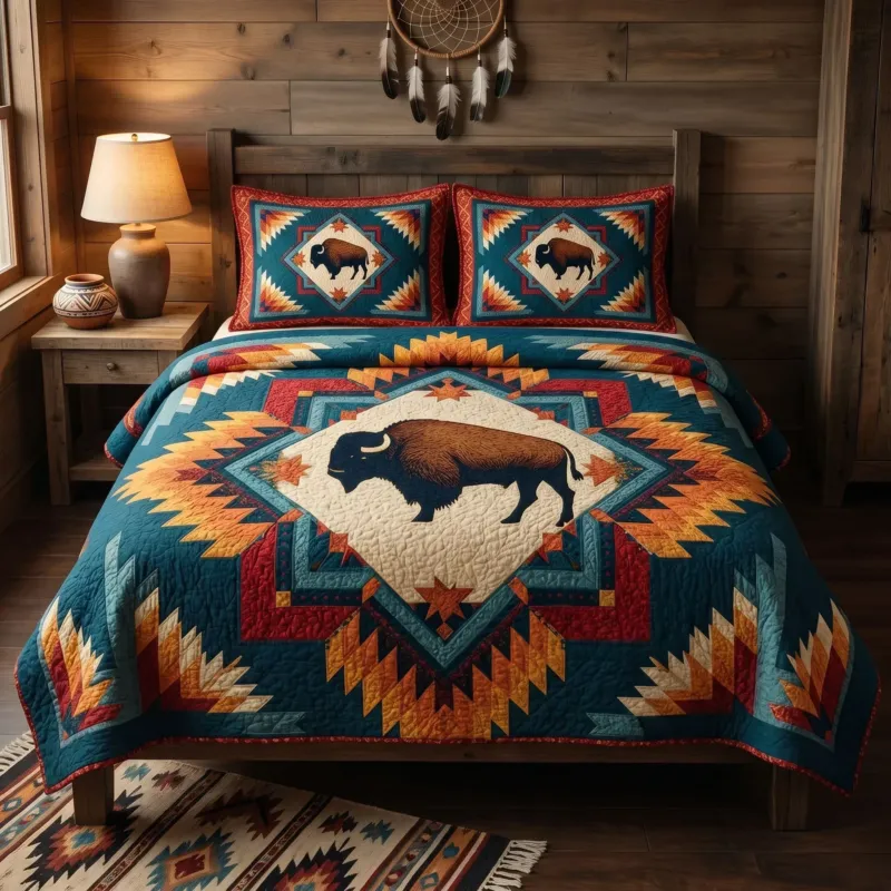 Tribal Roots Bamboo Quilt Bedding Set