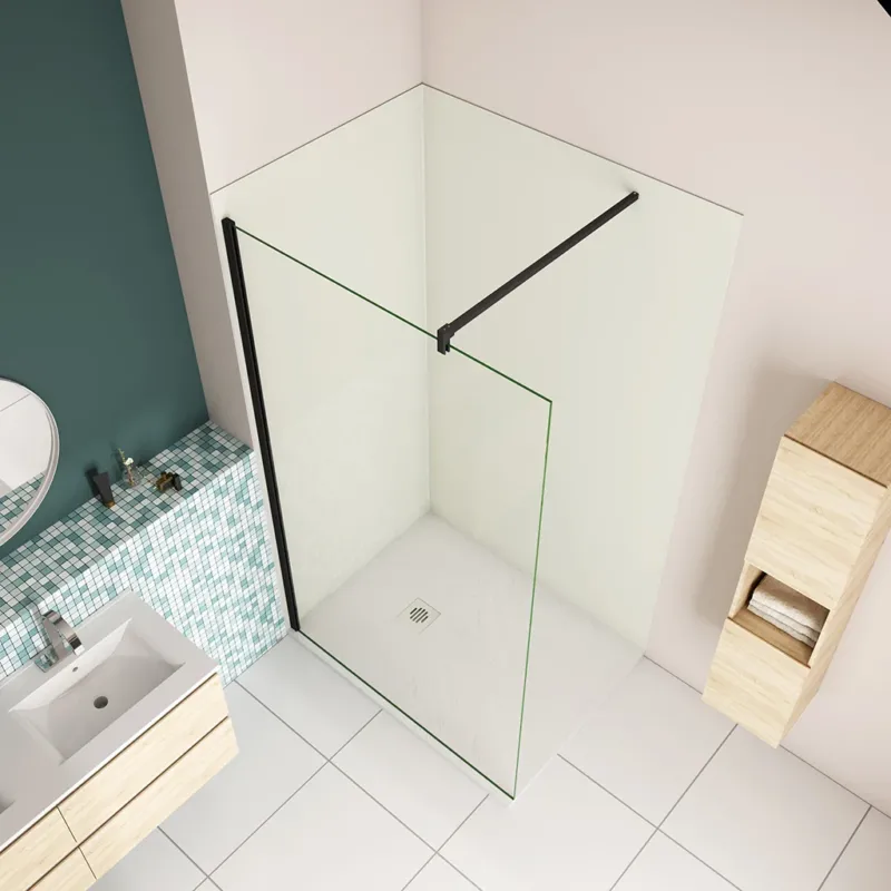 Walk In Duschwand Glaswand 10mm NANO Glas Duschkabine mit Duschwandpaneele
