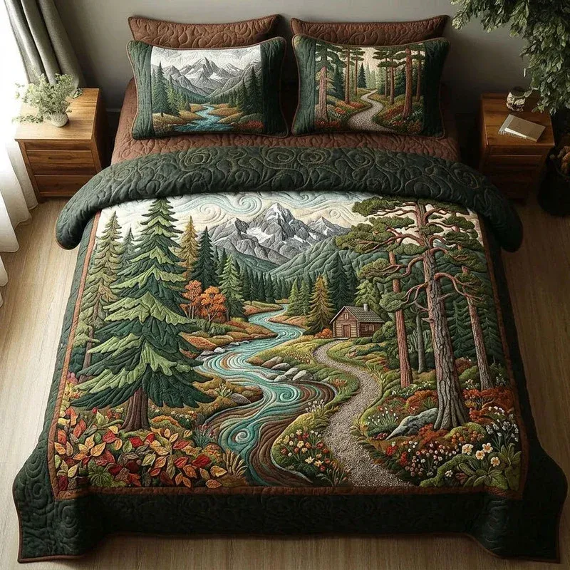 Winding Creek Vista Bamboo Quilt Bedding Set