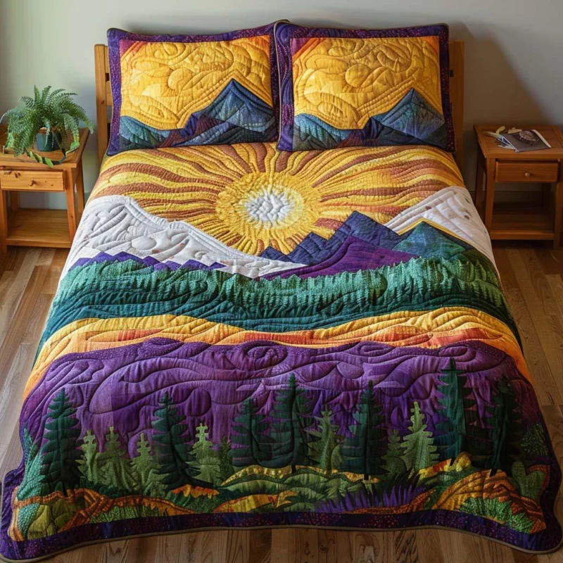 Woodland Glory Bamboo Quilt Bedding Set