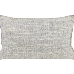 beties Freiluft Melange Outdoor-Kissenhülle 30x50 cm Beige Frontansicht – wetterfest für Garten und Balkon