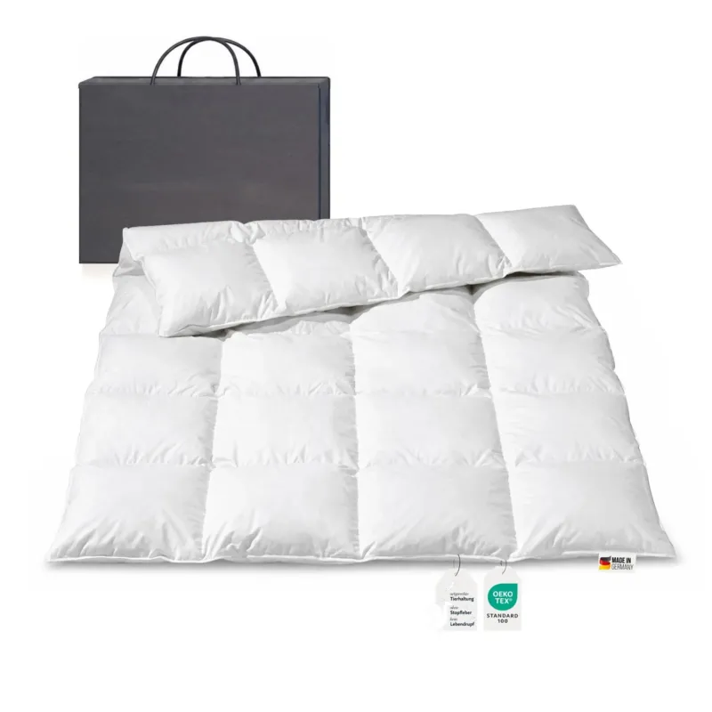 Daunendecke 200 x 200 cm warm sibirische Daunen