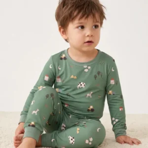 Mini Farm Life Bamboo Two Piece Long Sleeve Pajama Set