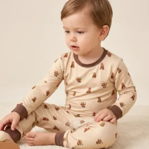 Little Bear Play Days Bamboo Two Piece Long Sleeve Pajama Set