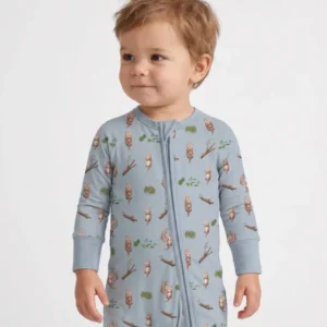 Otter Family River Days Bamboo Convertible Zipper Romper