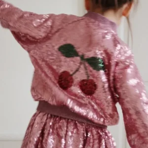 KONGES SLØJD - Veste Bomber À Sequins Starla - Rose