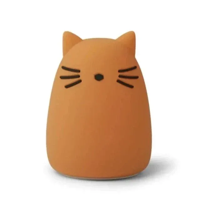 LIEWOOD - Veilleuse Rechargeable Winston - Chat Moutarde