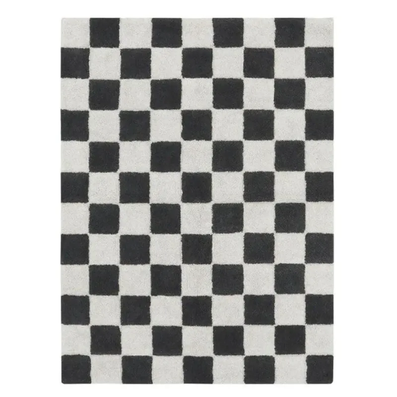 LORENA CANALS - Tapis Lavable "Kitchen Tiles" Gris Foncé 200 x 300 cm