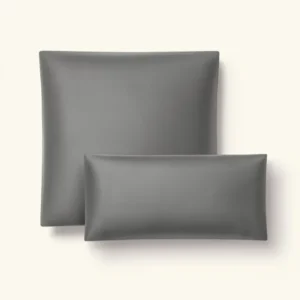 Lyocell Bettwäsche Set Dunkelgrau 135x200 cm 80x80 cm