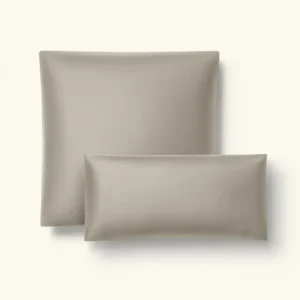 Lyocell Bettwäsche Set Taupe 135x200 cm 80x80 cm