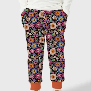 Halloween Flowers Bamboo Jogger