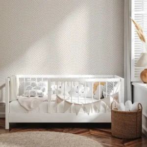 MUNKS & ME - Papier Peint Panoramique Pour Enfants - À Motifs Répétés : Coquille Saint - jacques | Moutarde