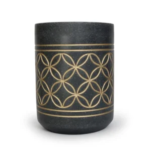 Scanda Tumbler Charcoal with Satin Gold