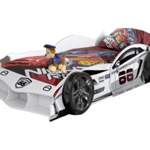 VIPACK - Lit Voiture Max 90 X 200cm Blanc