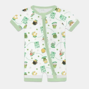 St Patrick's Day God Says I Am Bamboo Shorty Zippy